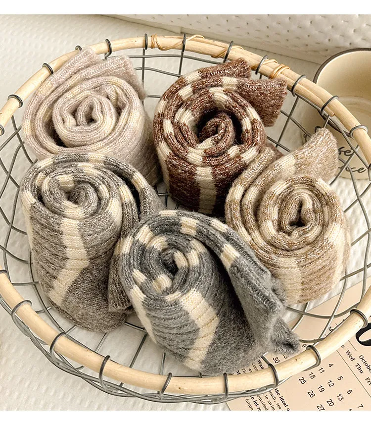 Women's Striped Wool Socks
