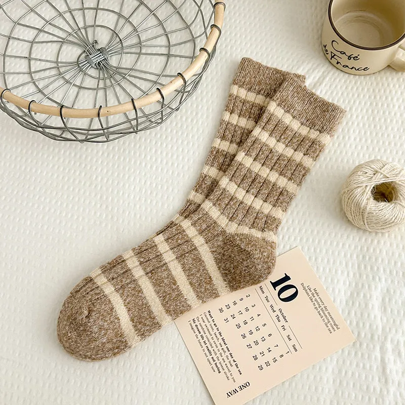Women's Striped Wool Socks