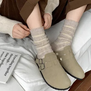 Women's Striped Wool Socks